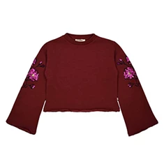 Ammehoela meisjes cropped sweater