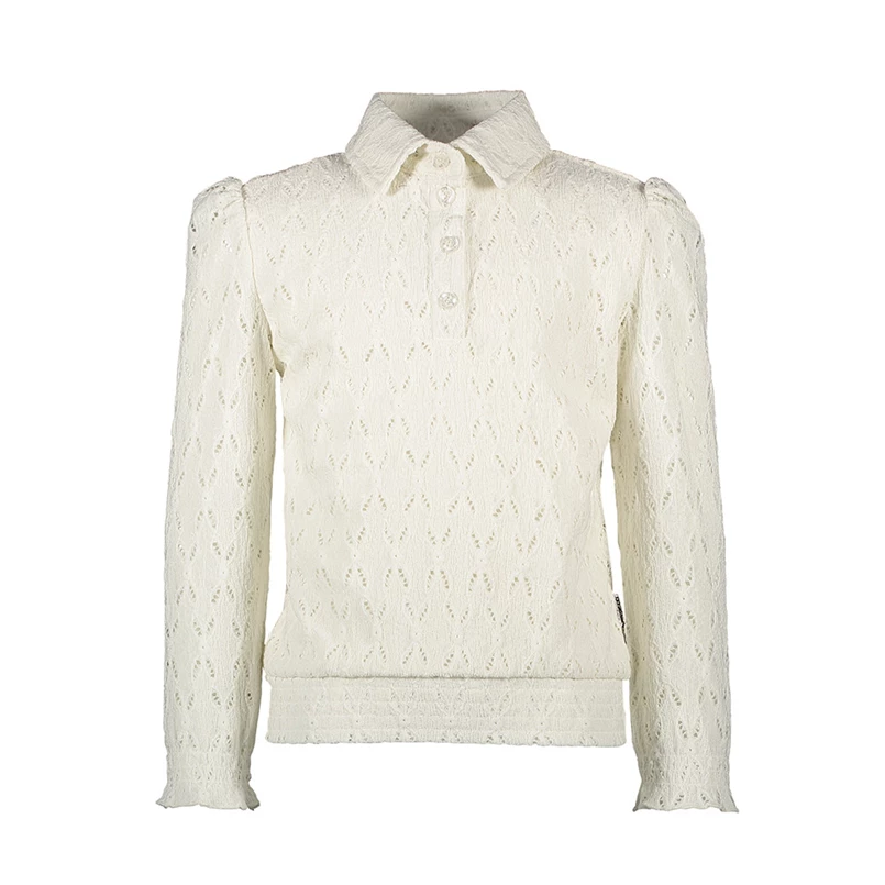 B.NOSY meisjes blouse Y108-5141/012 off white