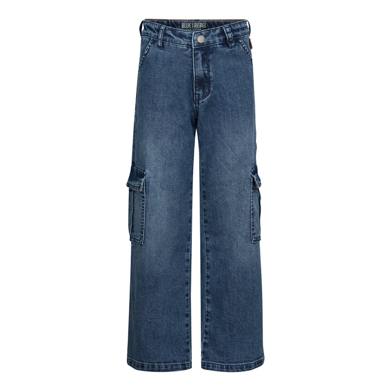 Blue Rebel meisjes cargo jeans