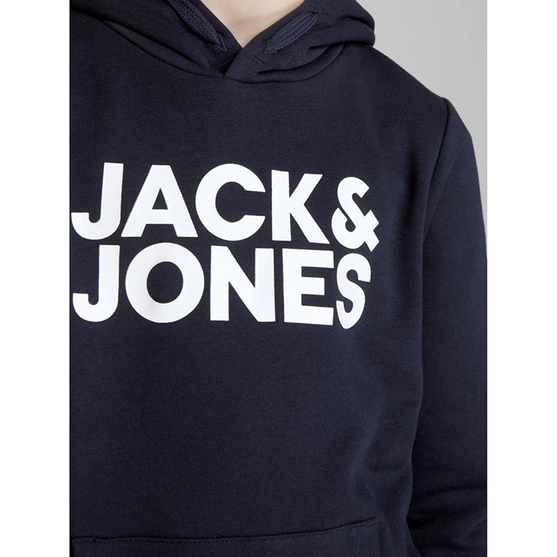 Jack & Jones Junior hoodie JJECORPLOGOSWEATHOOD bl