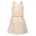 Like Flo fake feather jurk