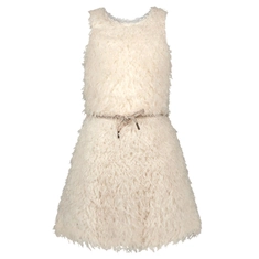 Like Flo fake feather jurk