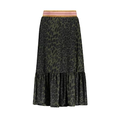 Like Flo maxi-rok F109-5746/355 groen