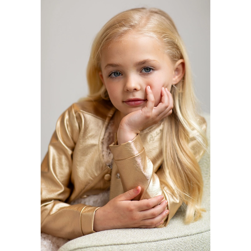 Like Flo meisjes fake leather jacket