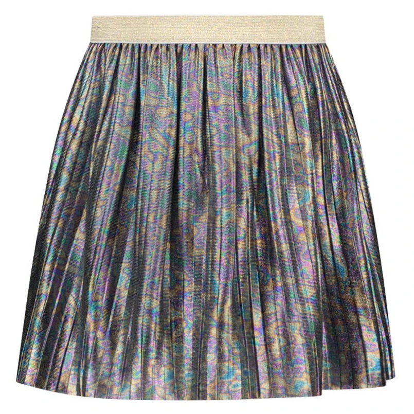 Like Flo meisjes metallic plisse rok