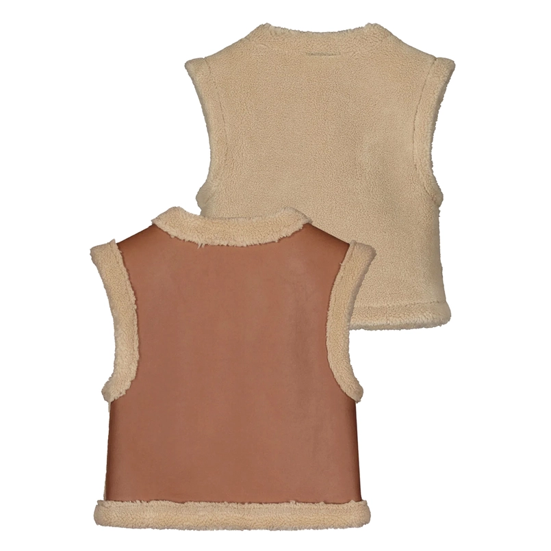 Like Flo meisjes reversible teddy gilet