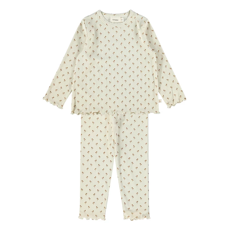 Lil'Atelier meisjes pyjama 13204448/NMFLOLA beige