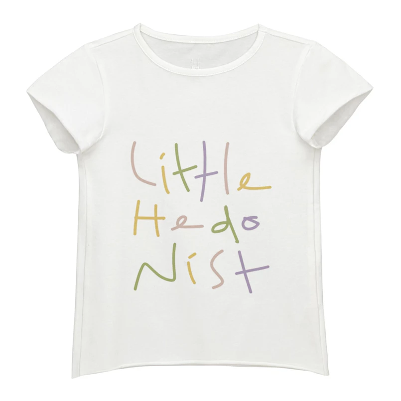 Little Hedonist meisjes shirt DEAN off-white