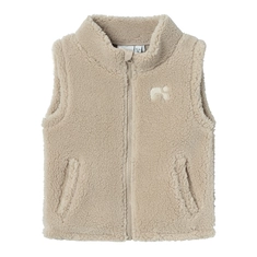 Name It MINI meisjes teddy gilet