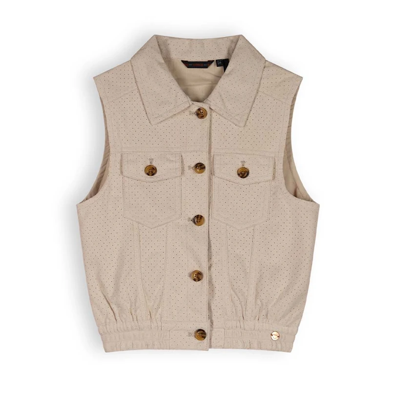 NoNo meisjes fake suede gilet