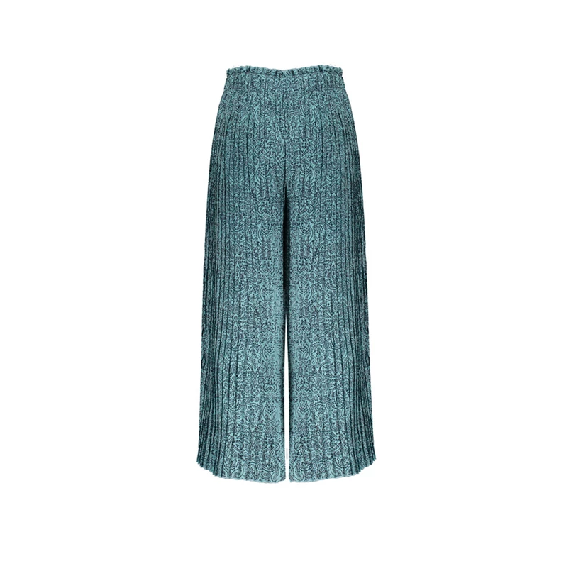 NoNo meisjes plissé culotte broek N112-5605 blauw