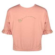 NoNo meisjes shirt N202-5405/242 zalm-roze