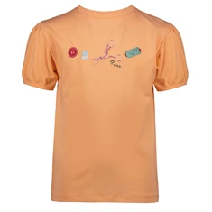 NoNo meisjes shirt N203-5410/530 zalm-oranje