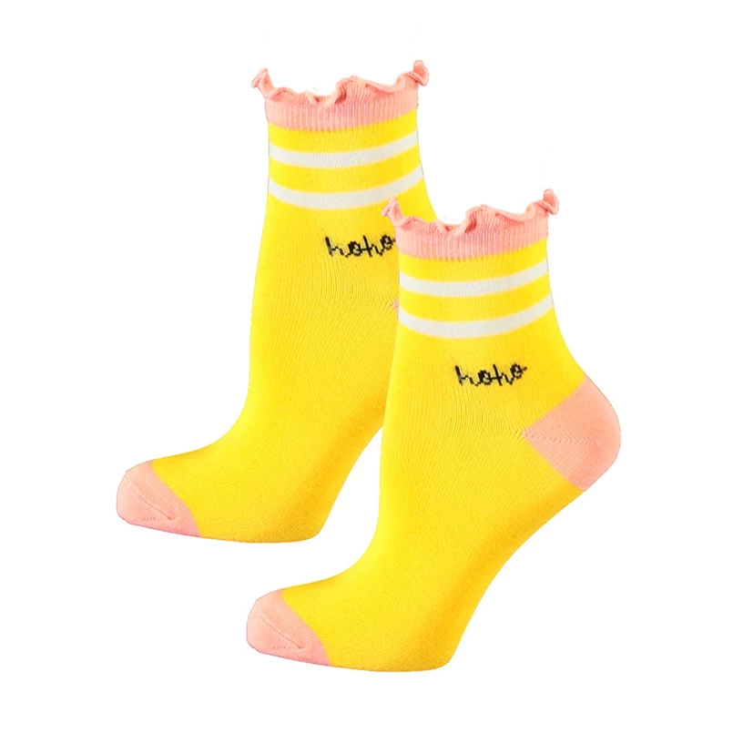 NoNo meisjes sokken N202-5907/507 geel