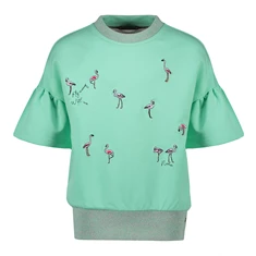 NoNo meisjes sweater N202-5300/322 mint groen