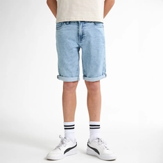 Petrol jongens denim short