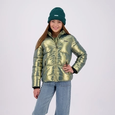 Raizzed metallic meisjes winterjas
