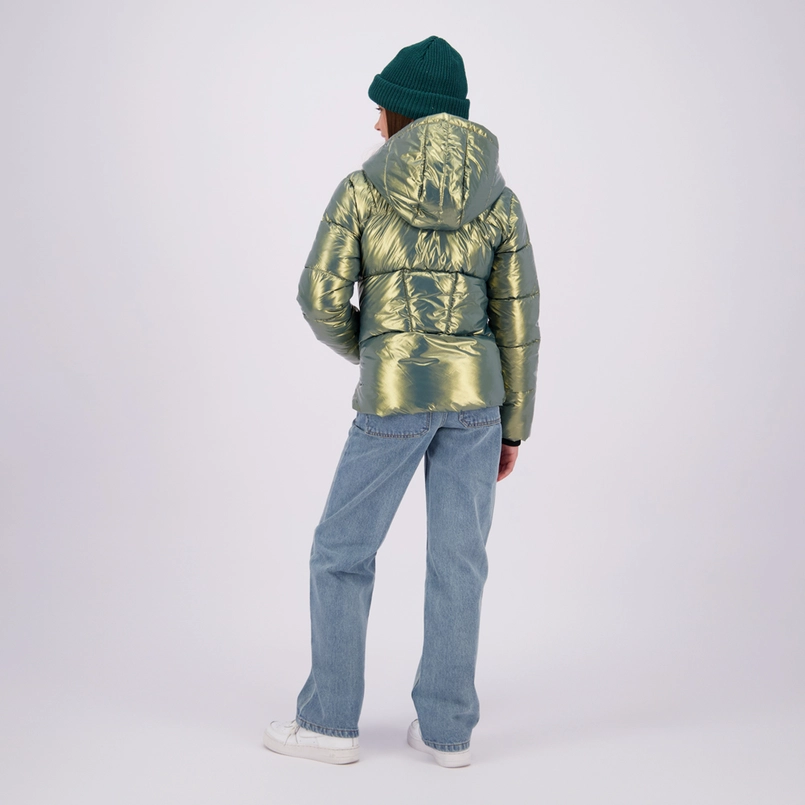 Raizzed metallic meisjes winterjas