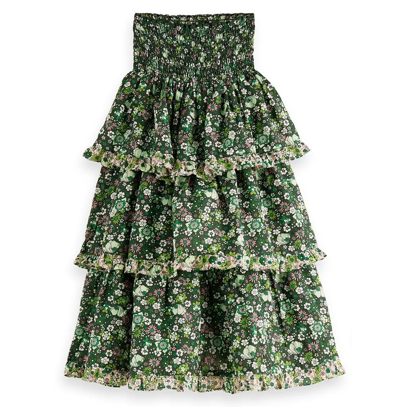 Scotch & Soda maxi-rok 165519 groen