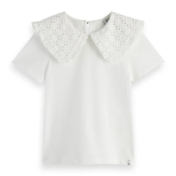 Scotch & Soda meisjes shirt 166587 off white
