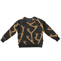 Snurk unisex sweater giraffe zwart