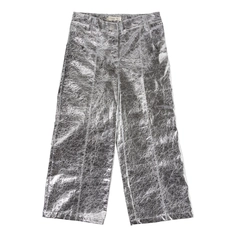 Your Wishes metallic wide leg broek