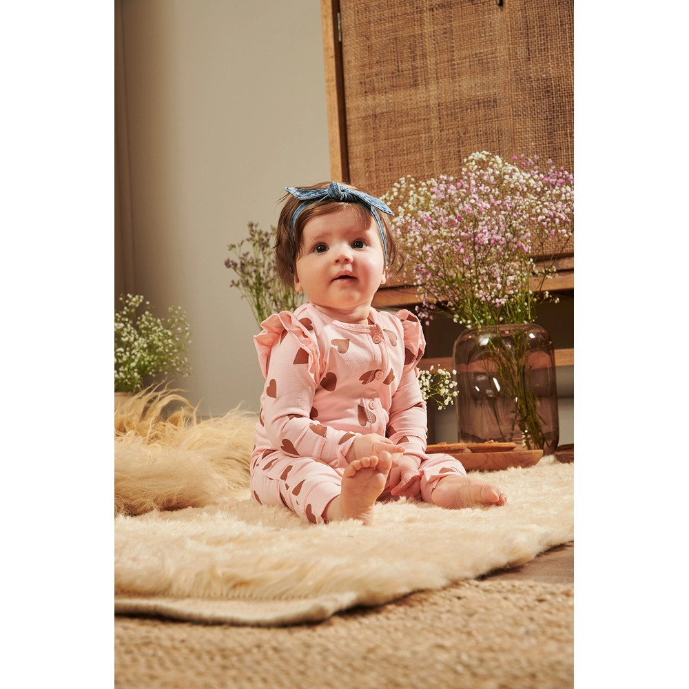 Z8 new born meisjes boxpak Santiago roze